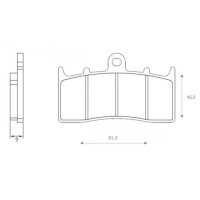 Klocki hamulcowe przód FT4124 BMW K 1200 1300 R 1150 1200