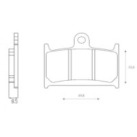 Klocki hamulcowe przód FT4127 Triumph Rocket III 2300 Daytona 900 1200