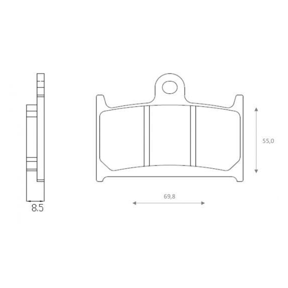 Klocki hamulcowe przód FT3127 SuzukiGSXR 750 Triumph Daytona 900 955i