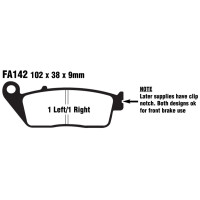 Klocki hamulcowe przód FA142HH BMW C 600 Honda CB 400 CBR 250 400 650