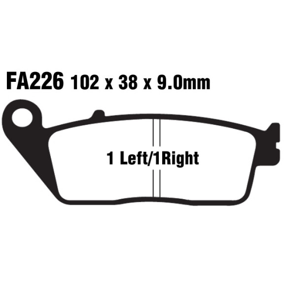 Klocki hamulcowe przód FA226HH Honda CB 600 CBF 600 1000 CBR 600