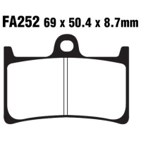 Klocki hamulcowe przód FA252HH Yamaha FJR 1300 FZ6 S2 MT07 700