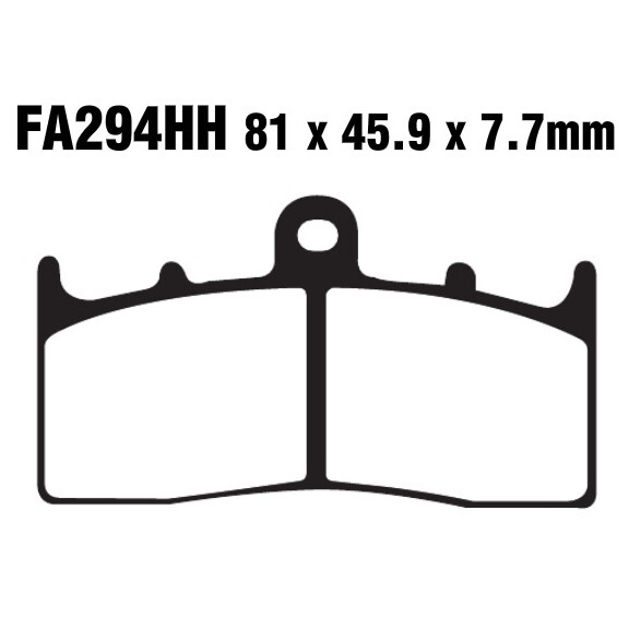 Klocki hamulcowe przód FA294HH BMW K 1200 R 850 1150 1200