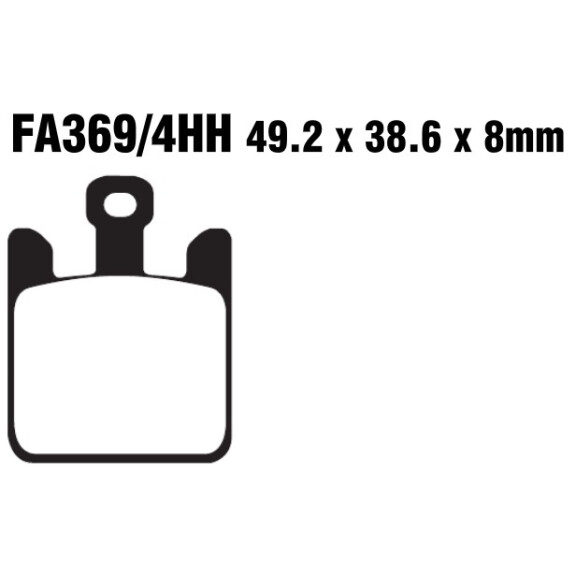 Klocki hamulcowe przód FA369/4HH Kawasaki ZX6R ZX10R ZX12R VN 1600