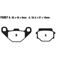 Klocki hamulcowe przód FA067 Kawasaki AR 125 GPZ 305 400 500 GT 550