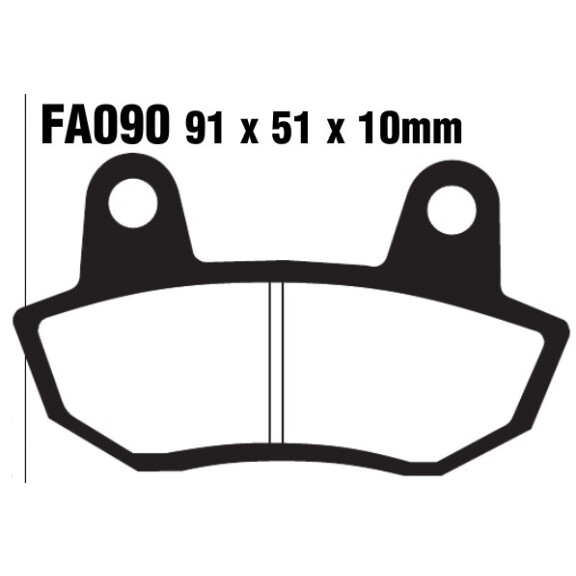 Klocki hamulcowe przód FA090 Honda CB 650 SC Nighthawk SOHC 81-83