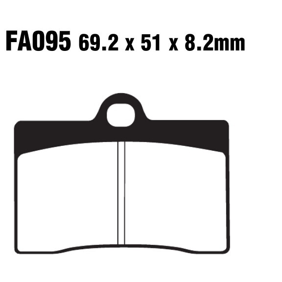 Klocki hamulcowe przód FA095 Cagiva Mito 125 Ducati 851 907 Monster 600