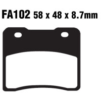 Klocki hamulcowe przód FA102 Suzuki GSX 400 80-93 RG 250 84-88