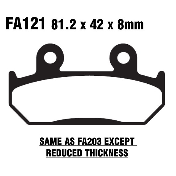 Klocki hamulcowe przód FA121 Honda CBR 250 400 500 600 VFR 400