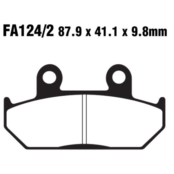Klocki hamulcowe przód FA124/2 Cagiva Elefant 750 Honda GL 1500 NX 500
