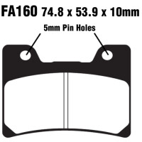 Klocki hamulcowe przód FA160 Yamaha FZR 600 TDM 850 VMX 1200