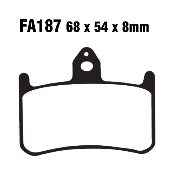 Klocki hamulcowe przód FA187 Honda NSR 250 VFR 400 750 VTR 1000