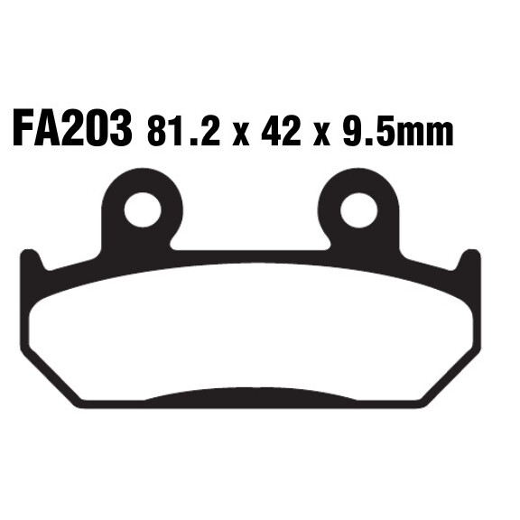 Klocki hamulcowe przód FA203 Honda CBR 600 F 91-94