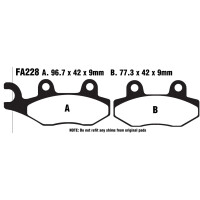 Klocki hamulcowe przód FA228 Generic Zion 125 Keeway Superlight 125