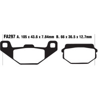 Klocki hamulcowe przód FA297 Sym Husky 125 99-05