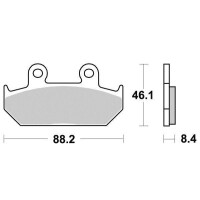 Klocki hamulcowe przód S1005A Honda CBR 1000 F 87-88 VFR 750 F 86-87