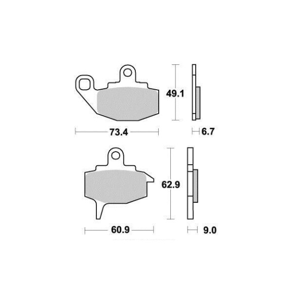 Klocki hamulcowe przód Kawasaki KLR 650 (KL 650) KX 125 250 500