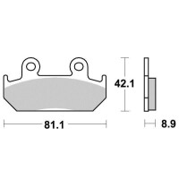 Klocki hamulcowe przód Honda CB 350 450 CBR 60 XRV 750