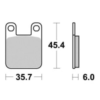 Klocki hamulcowe przód S1066 Beta RR 50 Derbi GP1 50 Senda 50 Atlantis 50