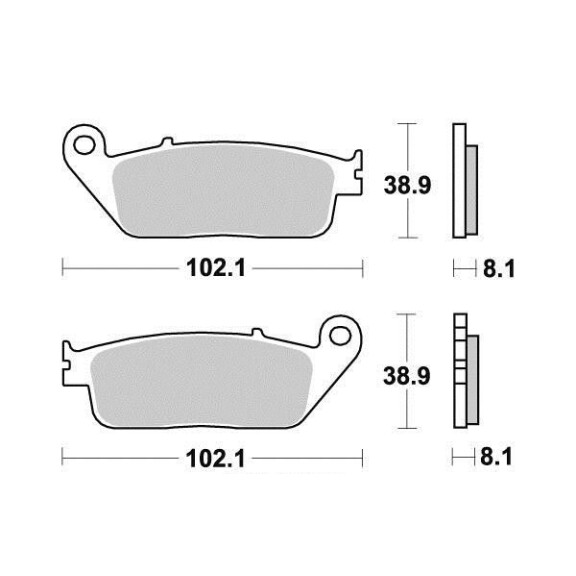 Klocki hamulcowe przód BMW C 600 Honda CB 600 750 CBR 250 NTV 650