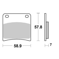 Klocki hamulcowe przód S1077 Suzuki GSX 600 750 1100