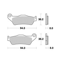 Klocki hamulcowe przód S1082 Aprilia MX 125 RX 125 Husaberg TE 125 250
