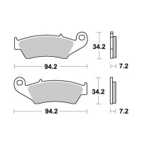 Klocki hamulcowe przód S1098 Aprilia MXV 450 RXV 550 Beta RR 250 350