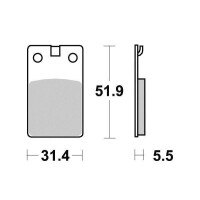 Klocki hamulcowe przód S1100 Malaguti CR1 50 F12 50 Phantom F15 50