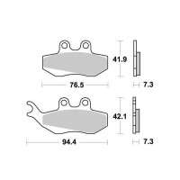 Klocki hamulcowe przód Aprilia RS 50 RX 125 Benelli Velvet 125 250 Alp 125 200