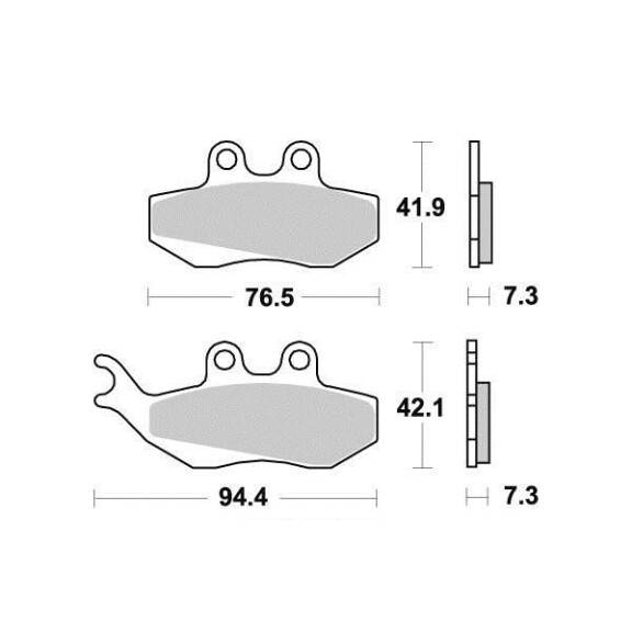 Klocki hamulcowe przód Aprilia RS 50 RX 125 Benelli Velvet 125 250 Alp 125 200