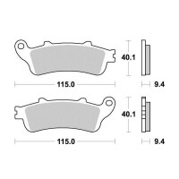 Klocki hamulcowe przód S1165 Honda FES 125 FJS 600 VTX 1800 NSS 250
