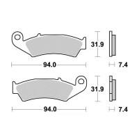 Klocki hamulcowe przód S2005 Honda CR 125 250 500 XR 250 600 TRX 250