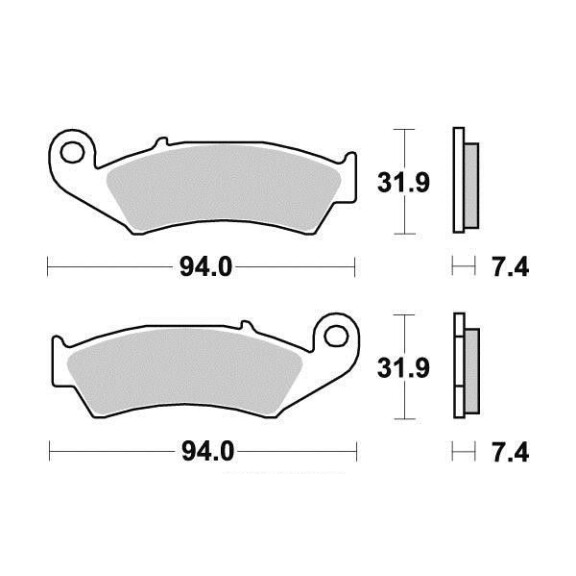 Klocki hamulcowe przód S2005 Honda CR 125 250 500 XR 250 600 TRX 250