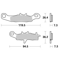 Klocki hamulcowe przód S2015 Kawasaki KX 80 85 Suzuki RM 85