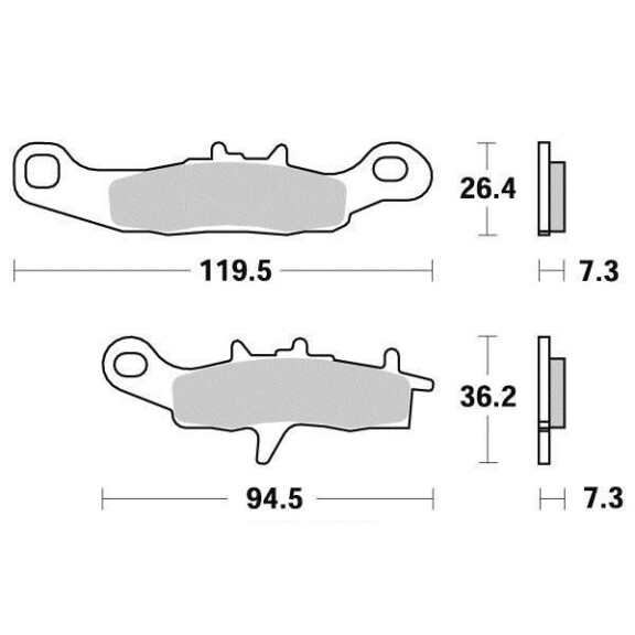 Klocki hamulcowe przód S2015 Kawasaki KX 80 85 Suzuki RM 85