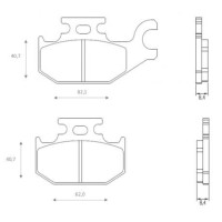 Klocki hamulcowe lewy przód FT4109 Suzuki LTA 400 500 750 LTF 400