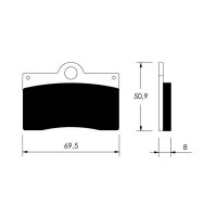 Klocki hamulcowe przód Beta M4 350 Ducati 851 Monster 600 750