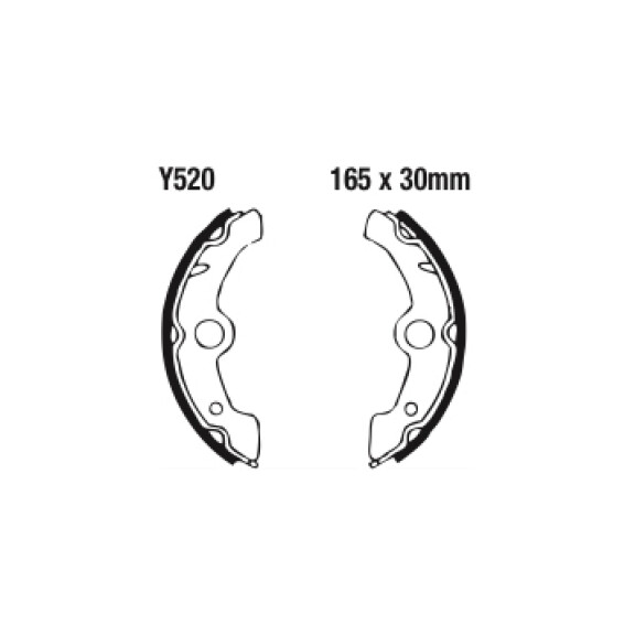 Szczęki hamulcowe przód Y520G Yamaha YFM 350 FW Big Bear 87-88