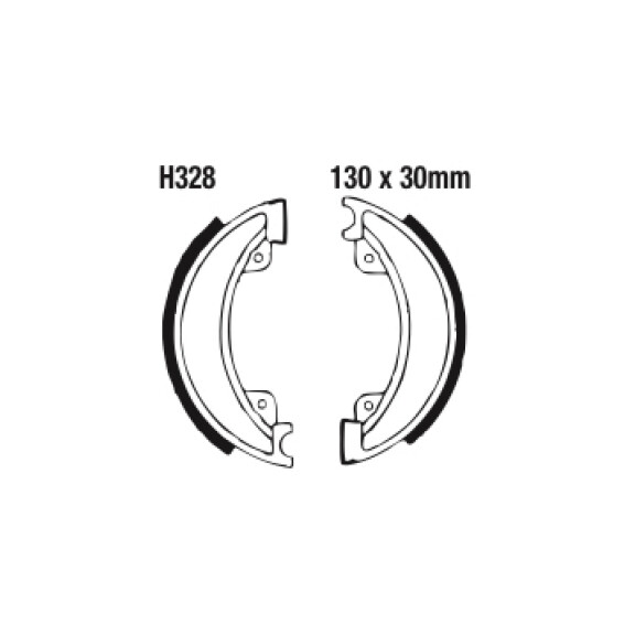 Szczęki hamulcowe przód H328 Honda CR 250 R 82-83 CR 480 R 83