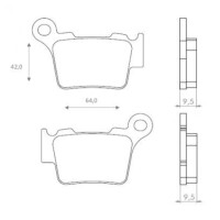 Klocki hamulcowe tył FT6056 Husaberg FE 390 TE 300 Husqvarna SM 450