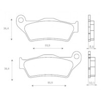 Klocki hamulcowe tył FT4084 BMW K 1200 1300 R 1100 1150 1200