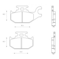 Klocki hamulcowe tył FT4108 CANAM Outlander 400 500 650 Yamaha YFM 400