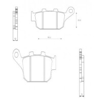 Klocki hamulcowe tył FT4155 Honda CBR 250 300 650 NC 750