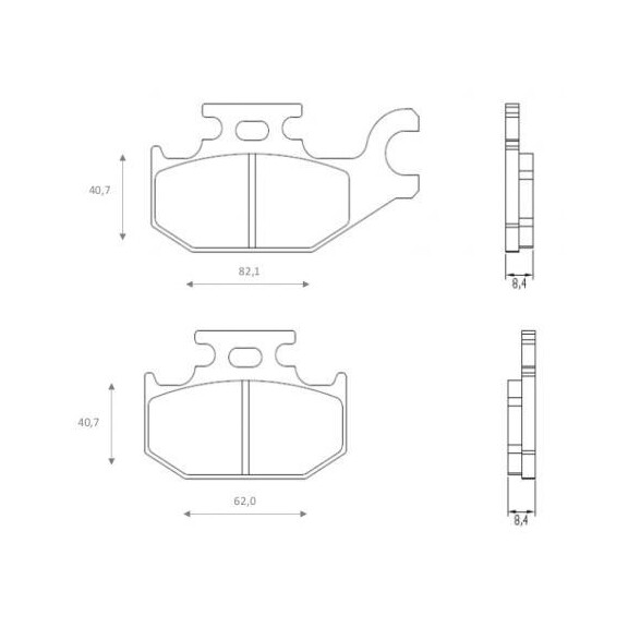 Klocki hamulcowe tył FT3109 Suzuki UH 125 Burgman Benelli Caffe Nero 250