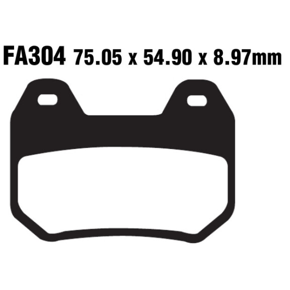 Klocki hamulcowe tył FA304HH BMW K 1200 99-09 R 1200 CL 03-05