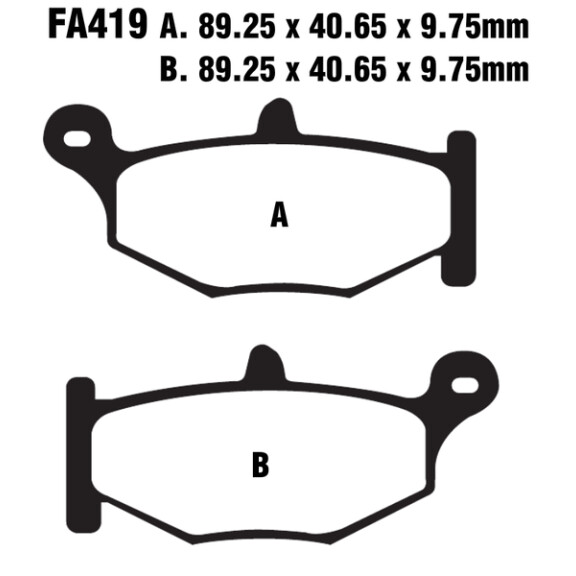 Klocki hamulcowe tył FA419HH Suzuki GSR 600 GSX 1300 GSXR 600
