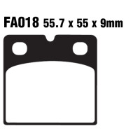 Klocki hamulcowe tył FA018 BMW K 75 100 1100 R 100 1100