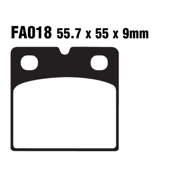 Klocki hamulcowe tył FA018 BMW K 75 100 1100 R 100 1100