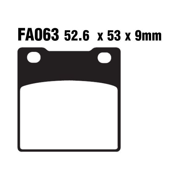 Klocki hamulcowe tył FA063 Suzuki GS 500 GSF 600 GSX 600 750 GSXR 1100