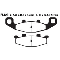 Klocki hamulcowe tył FA129 Kawasaki GPX 600 ZR 750 1100 ZZR 400 600